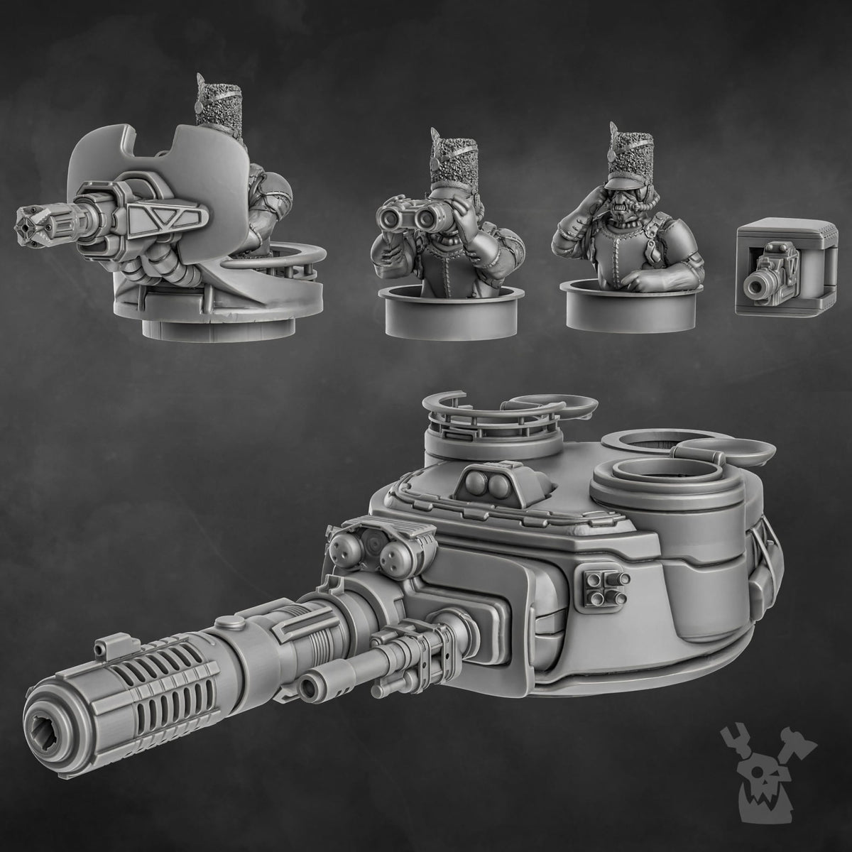 Tabletop Terrain Miniature Steamguard Heavy Battle Tank Yaris