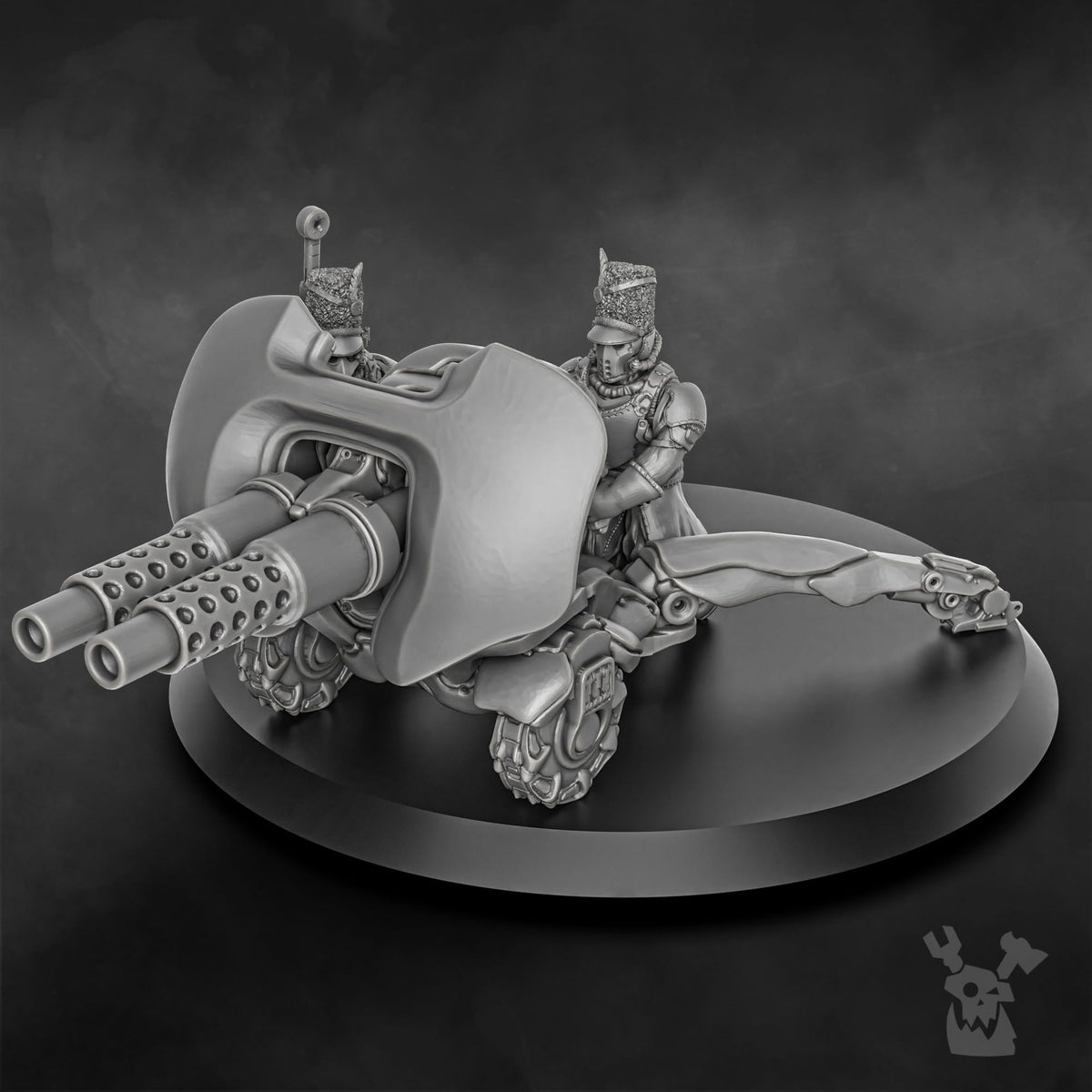 Tabletop Terrain Miniature Steamguard Heavy Weapons Team
