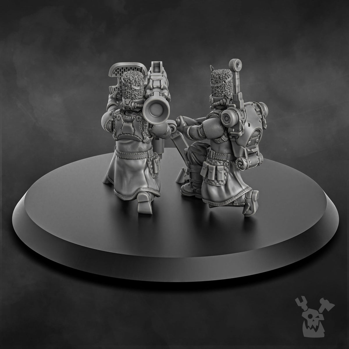 Tabletop Terrain Miniature Steamguard Heavy Weapons Team