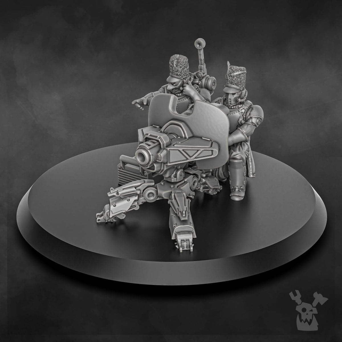 Tabletop Terrain Miniature Steamguard Heavy Weapons Team