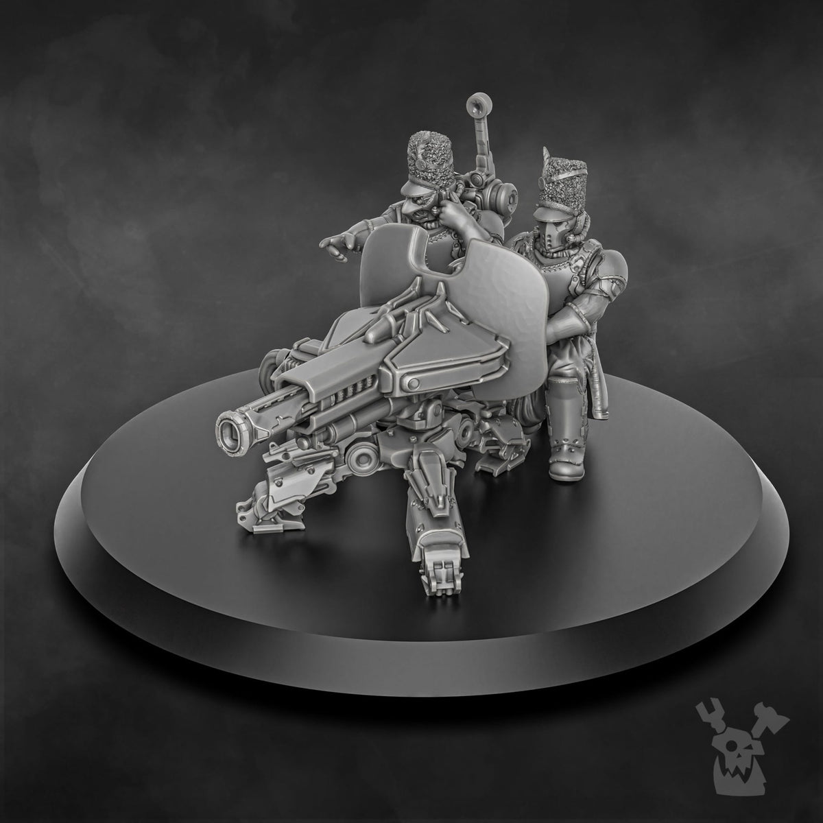Tabletop Terrain Miniature Steamguard Heavy Weapons Team