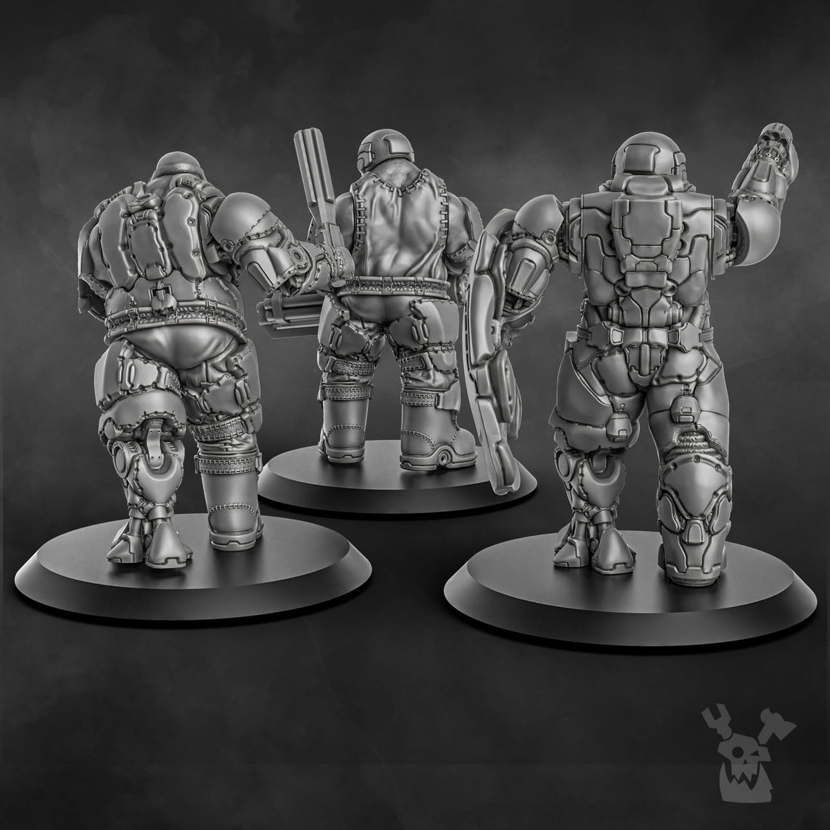 Tabletop Terrain Miniature Steamguard Ogre Squad
