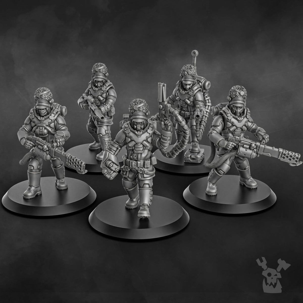 Tabletop Terrain Miniature Steamguard Stormtroopers Squad build-kit