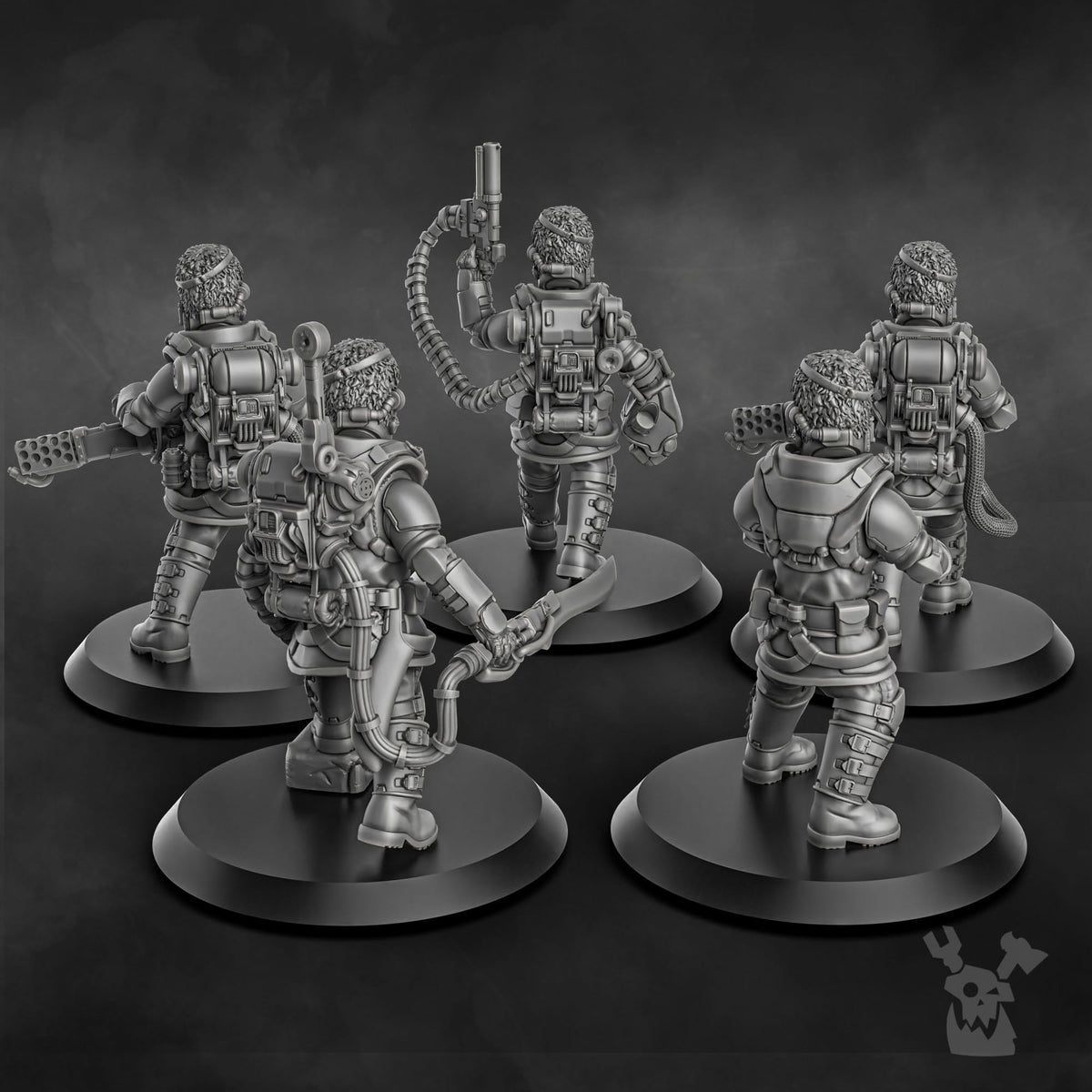 Tabletop Terrain Miniature Steamguard Stormtroopers Squad build-kit