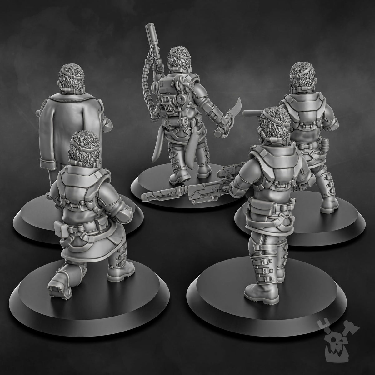 Tabletop Terrain Miniature Steamguard Stormtroopers Squad build-kit