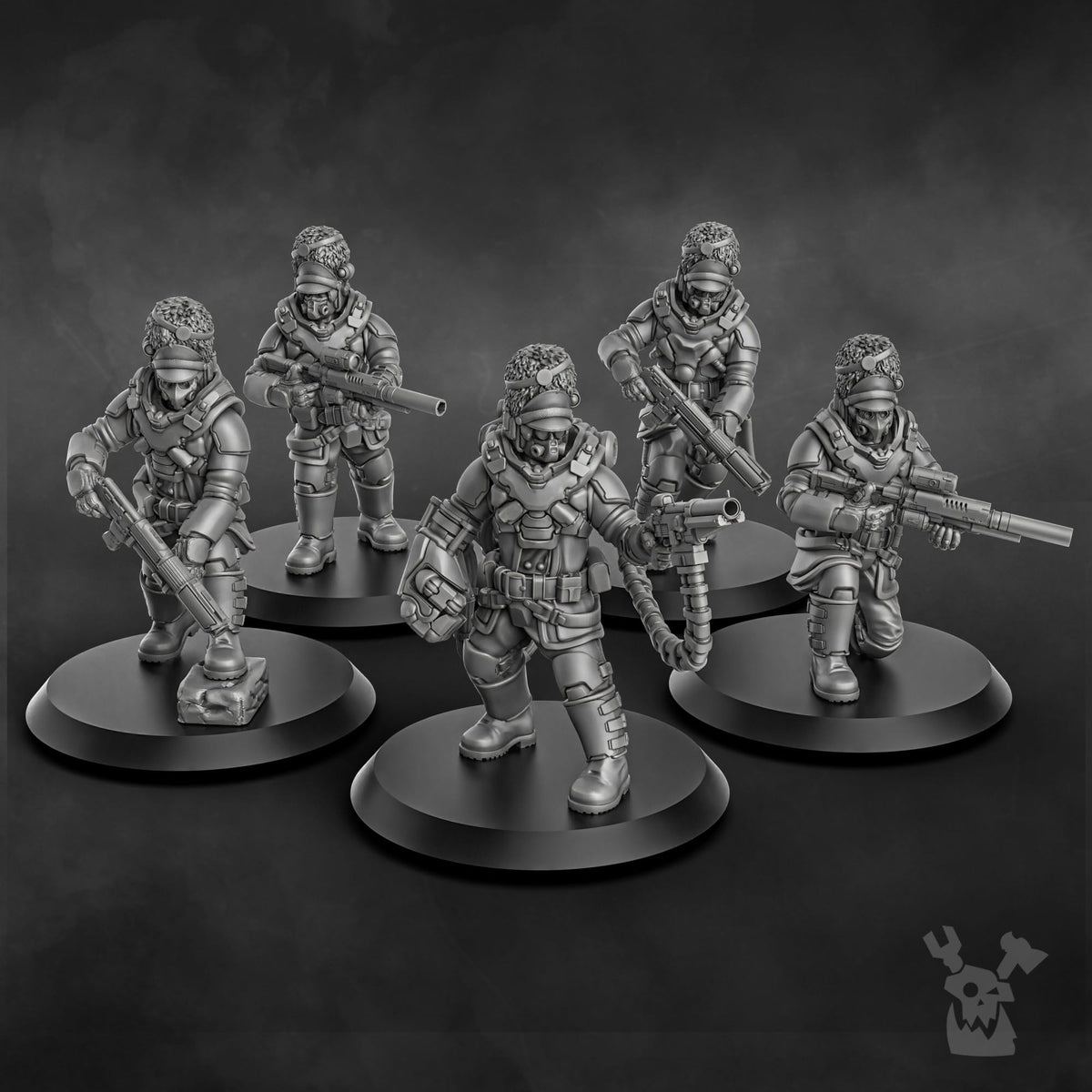 Tabletop Terrain Miniature Steamguard Stormtroopers Squad build-kit