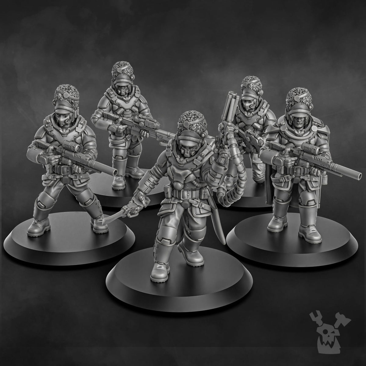 Tabletop Terrain Miniature Steamguard Stormtroopers Squad build-kit