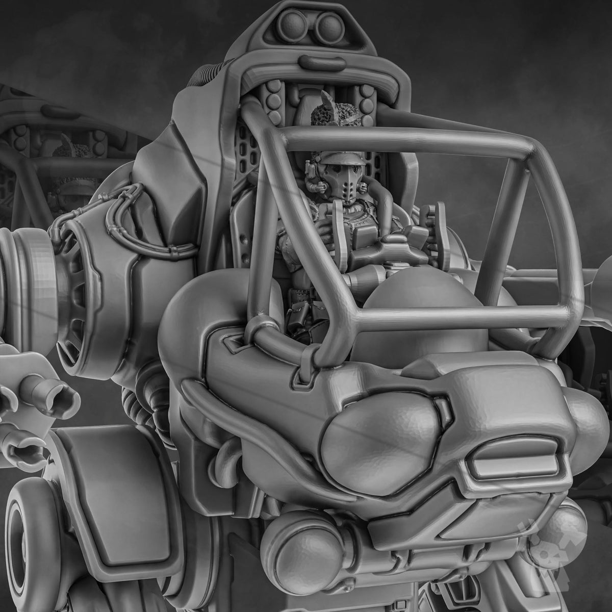 Tabletop Terrain Miniature Steamguards Light Walker