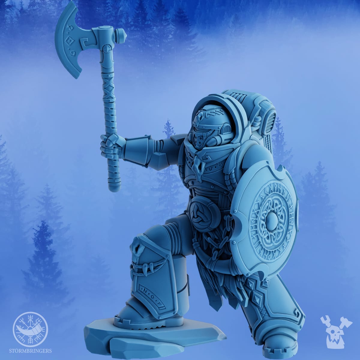 Tabletop Terrain Miniature Stormbringers Icebreaker Warrior