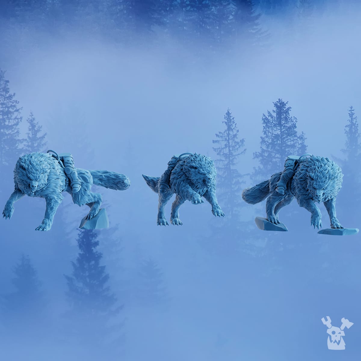 Tabletop Terrain Miniature Stormbringers Wolfriders Squad
