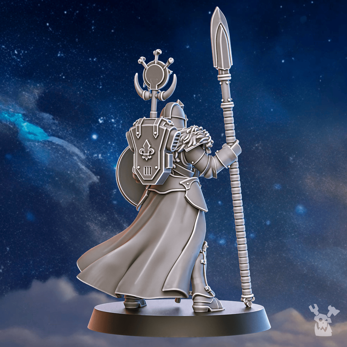 Tabletop Terrain Miniature Stormpride Sister with a Spear