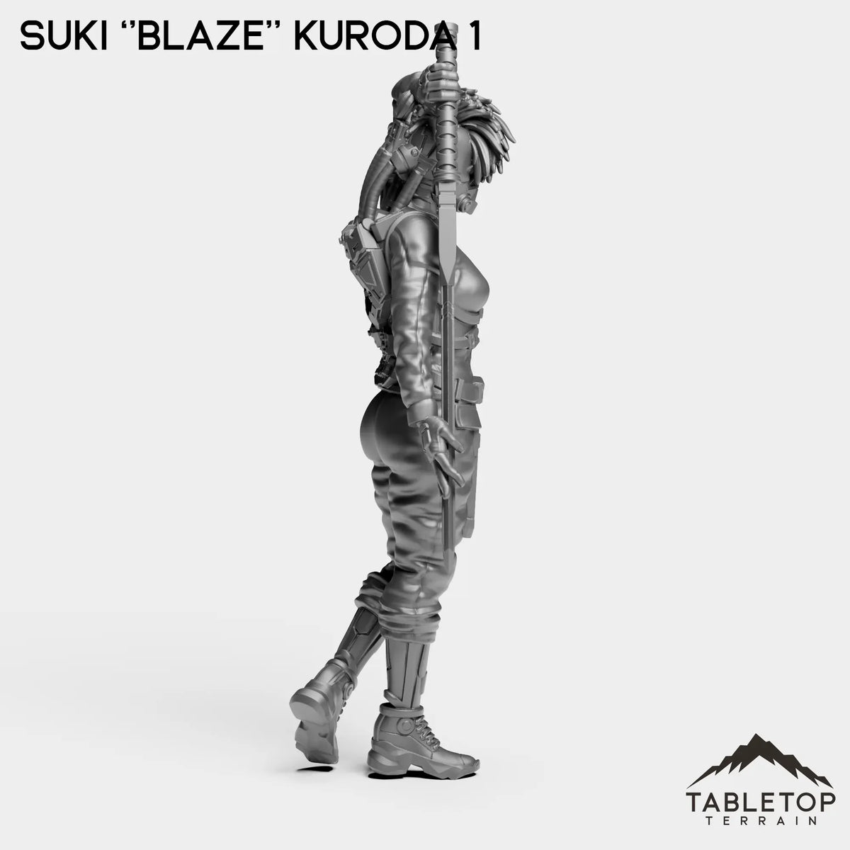Tabletop Terrain Miniature Suki ''Blaze'' Kuroda