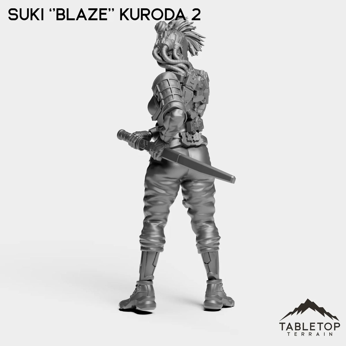 Tabletop Terrain Miniature Suki ''Blaze'' Kuroda