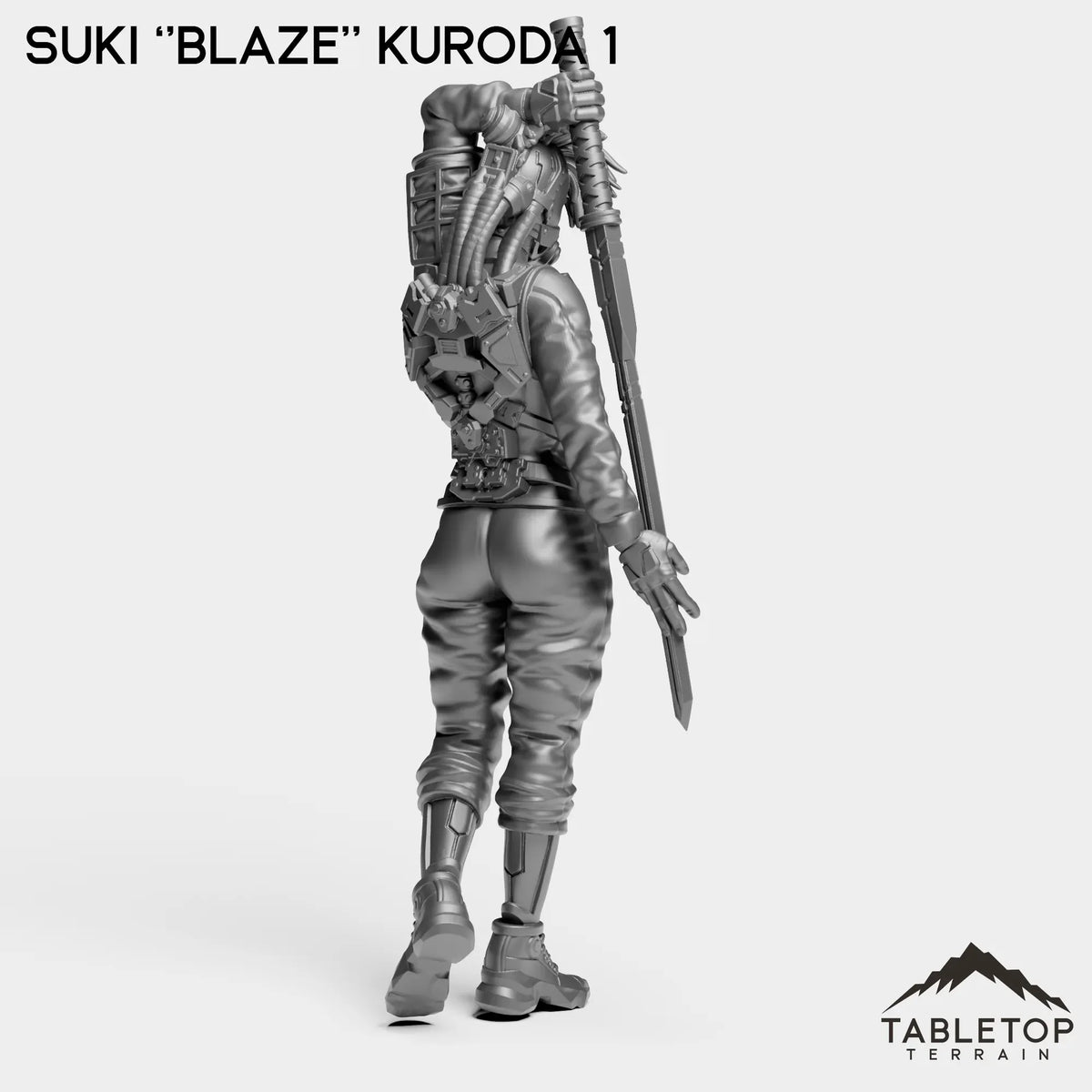 Tabletop Terrain Miniature Suki ''Blaze'' Kuroda