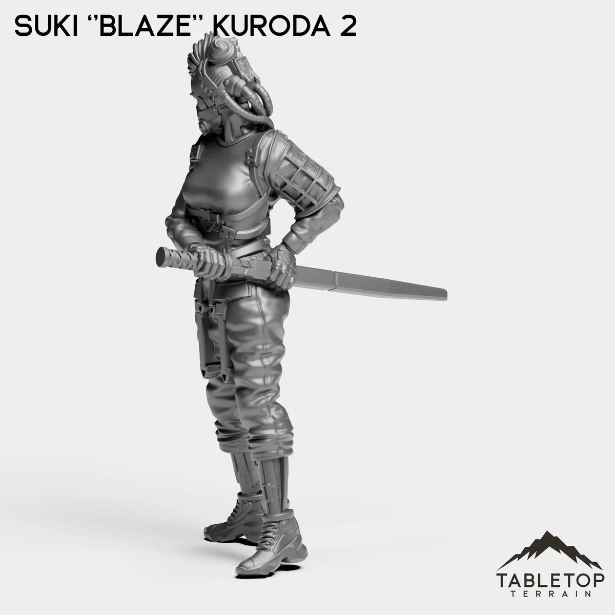 Tabletop Terrain Miniature Suki ''Blaze'' Kuroda