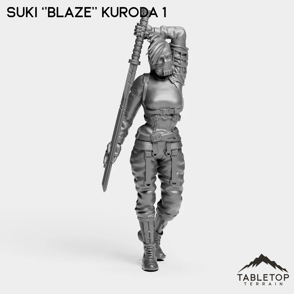 Tabletop Terrain Miniature Suki ''Blaze'' Kuroda