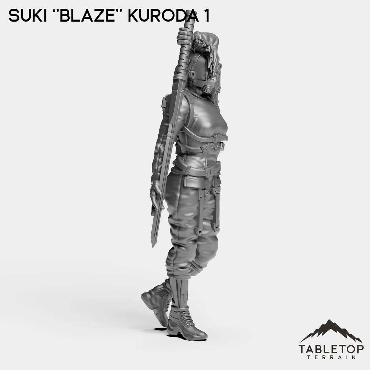 Tabletop Terrain Miniature Suki ''Blaze'' Kuroda