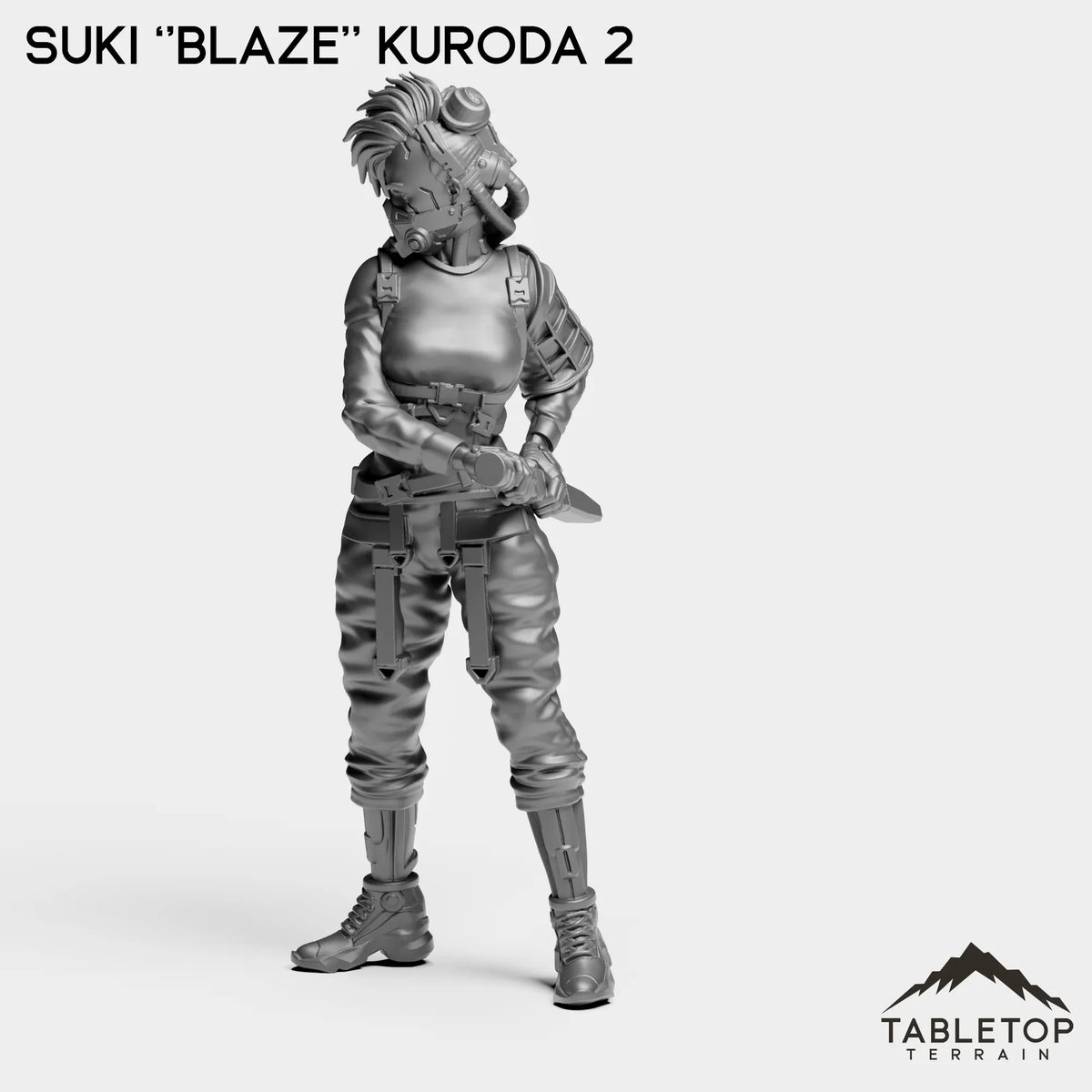 Tabletop Terrain Miniature Suki ''Blaze'' Kuroda