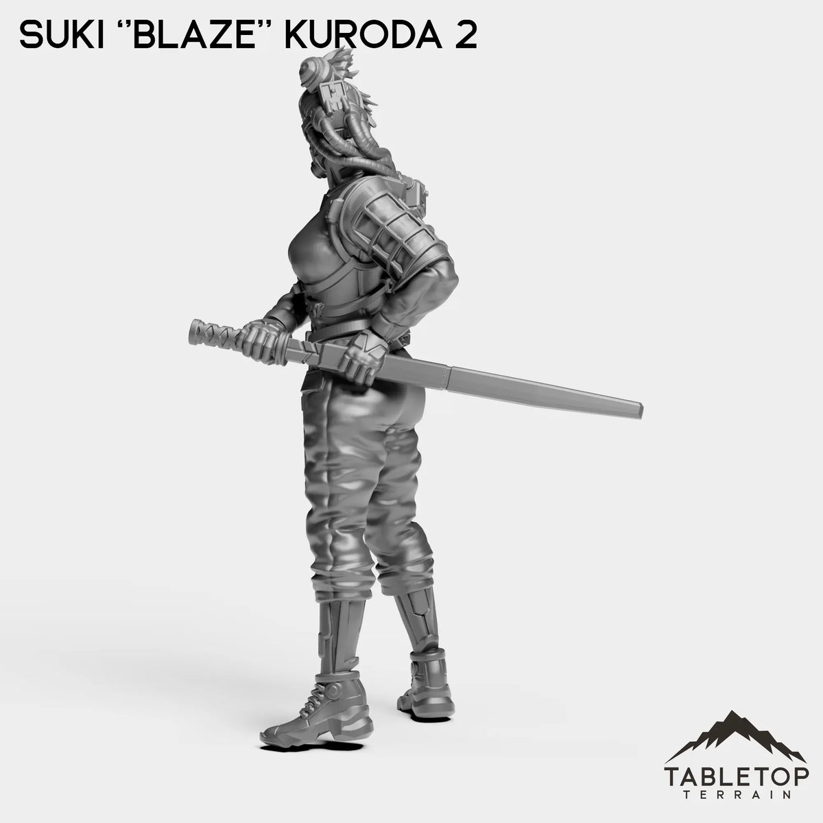 Tabletop Terrain Miniature Suki ''Blaze'' Kuroda