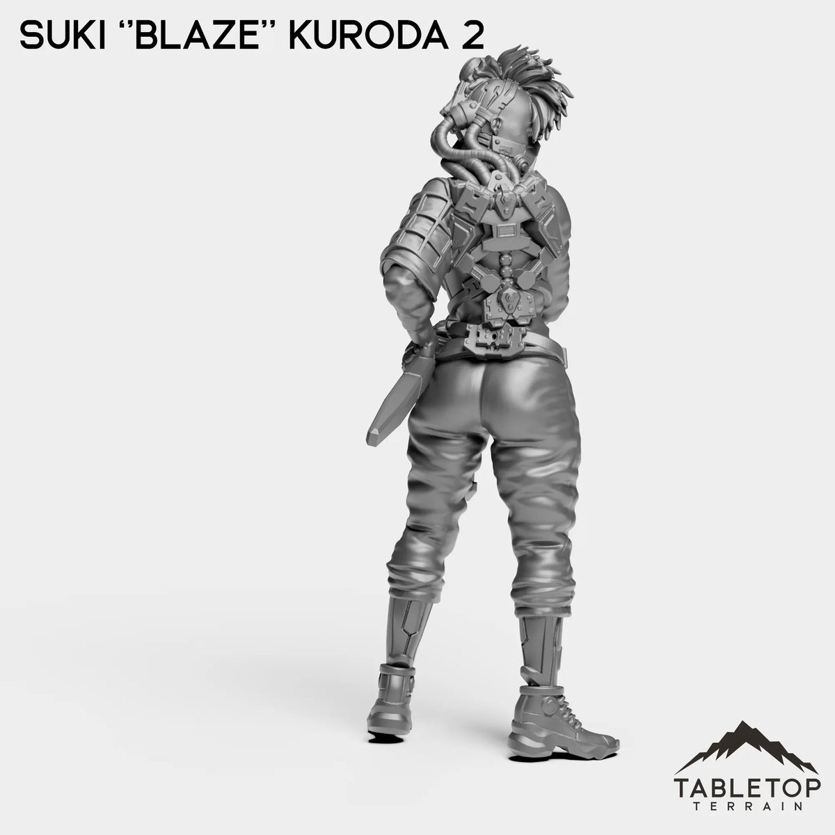 Tabletop Terrain Miniature Suki ''Blaze'' Kuroda