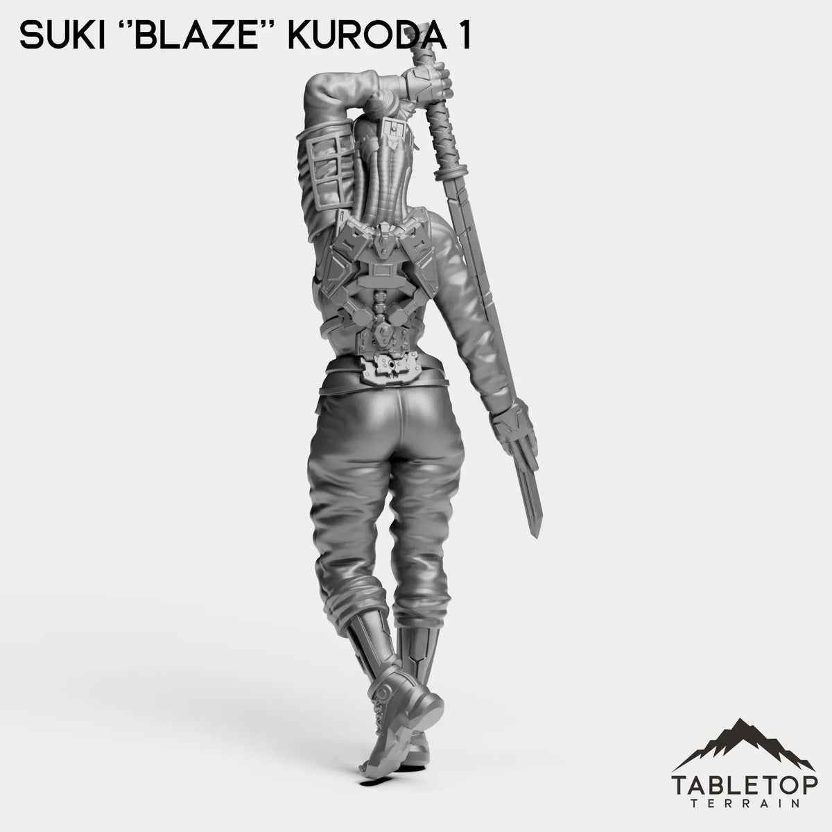 Tabletop Terrain Miniature Suki ''Blaze'' Kuroda