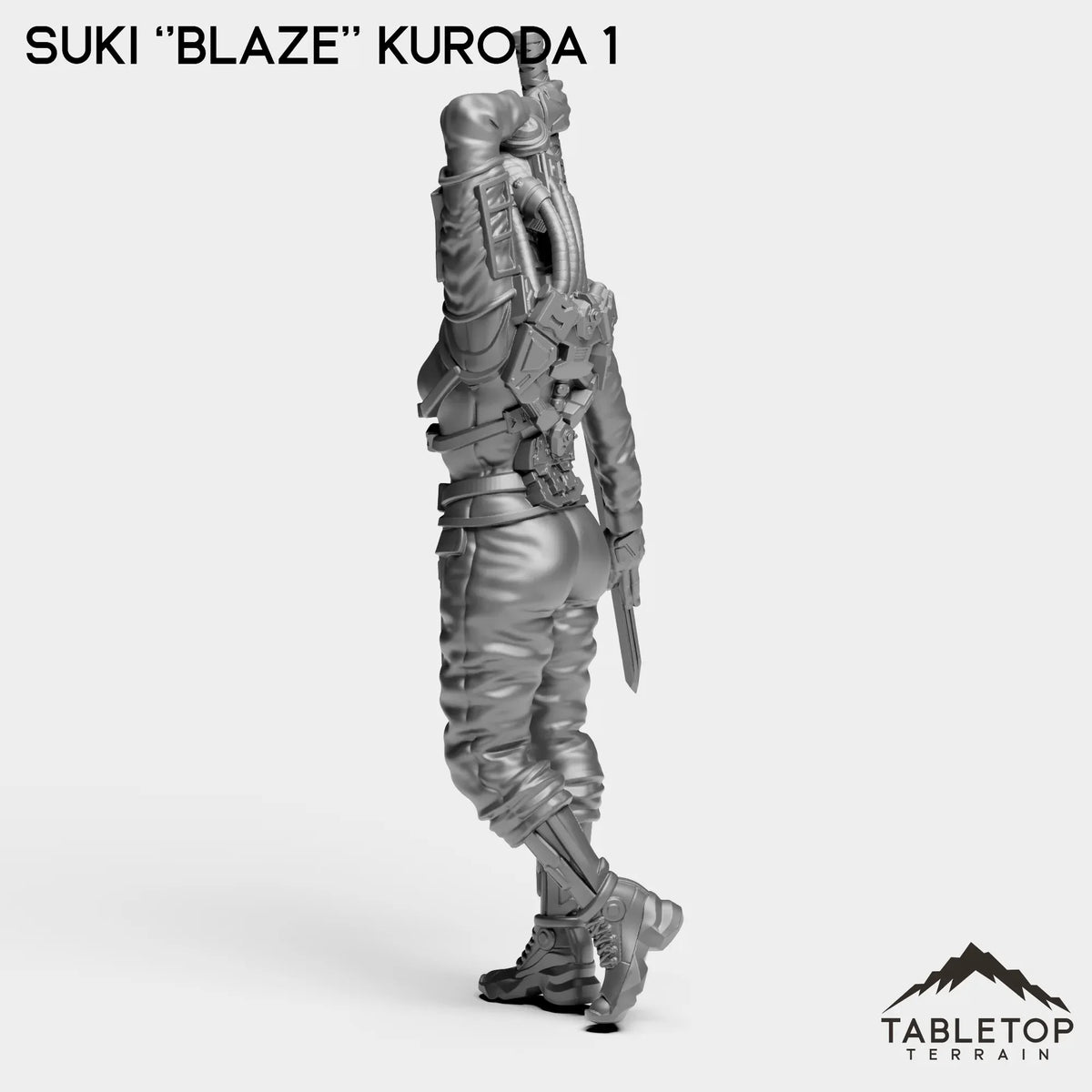 Tabletop Terrain Miniature Suki ''Blaze'' Kuroda