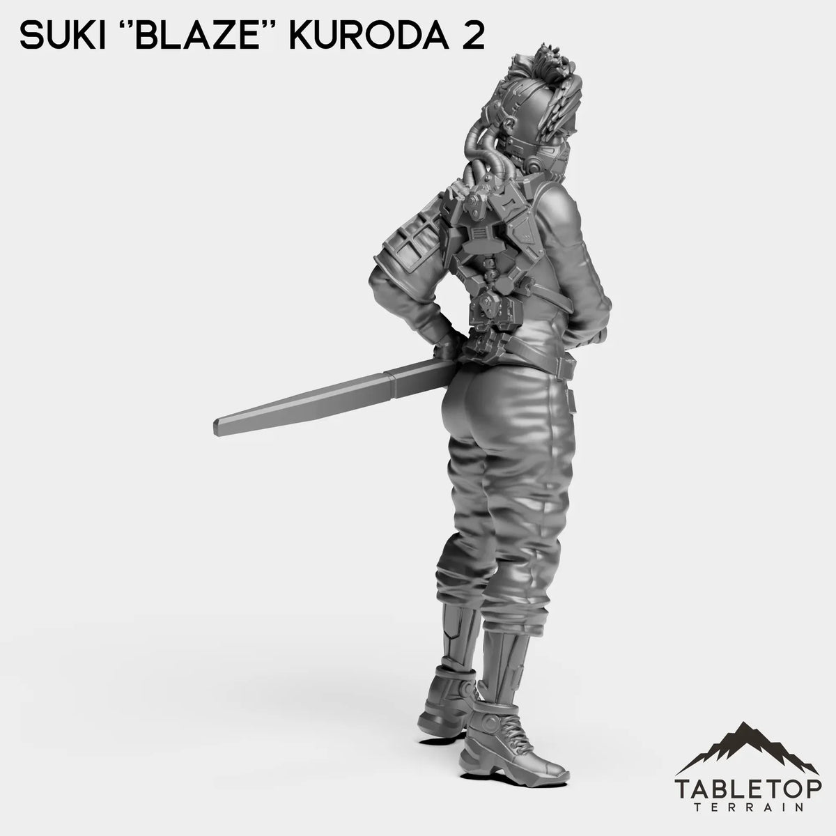 Tabletop Terrain Miniature Suki ''Blaze'' Kuroda