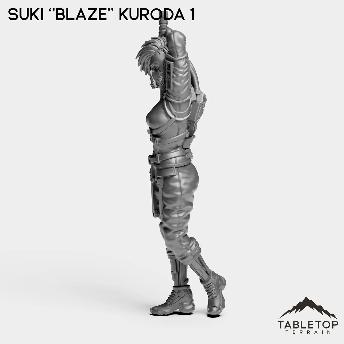 Tabletop Terrain Miniature Suki ''Blaze'' Kuroda