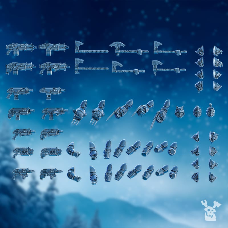 Tabletop Terrain Miniature Tempest Wolves Squad