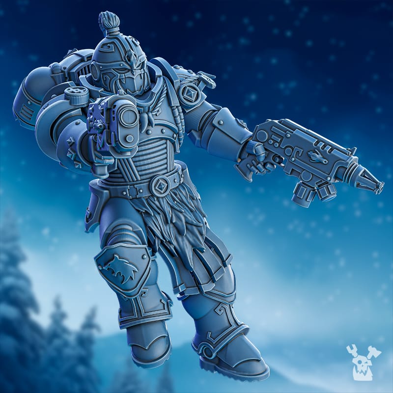 Tabletop Terrain Miniature Tempest Wolves Squad