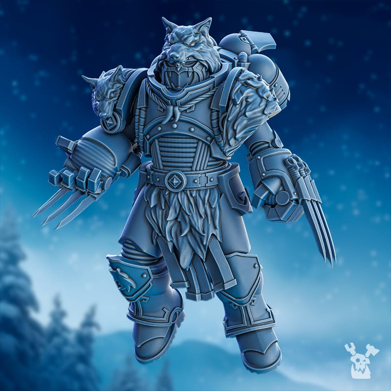 Tabletop Terrain Miniature Tempest Wolves Squad