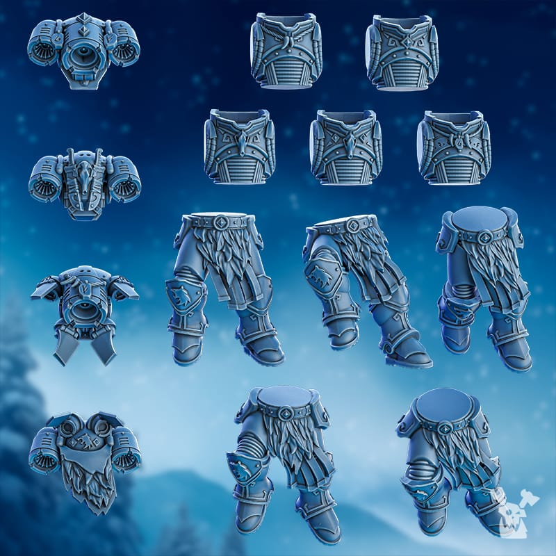 Tabletop Terrain Miniature Tempest Wolves Squad