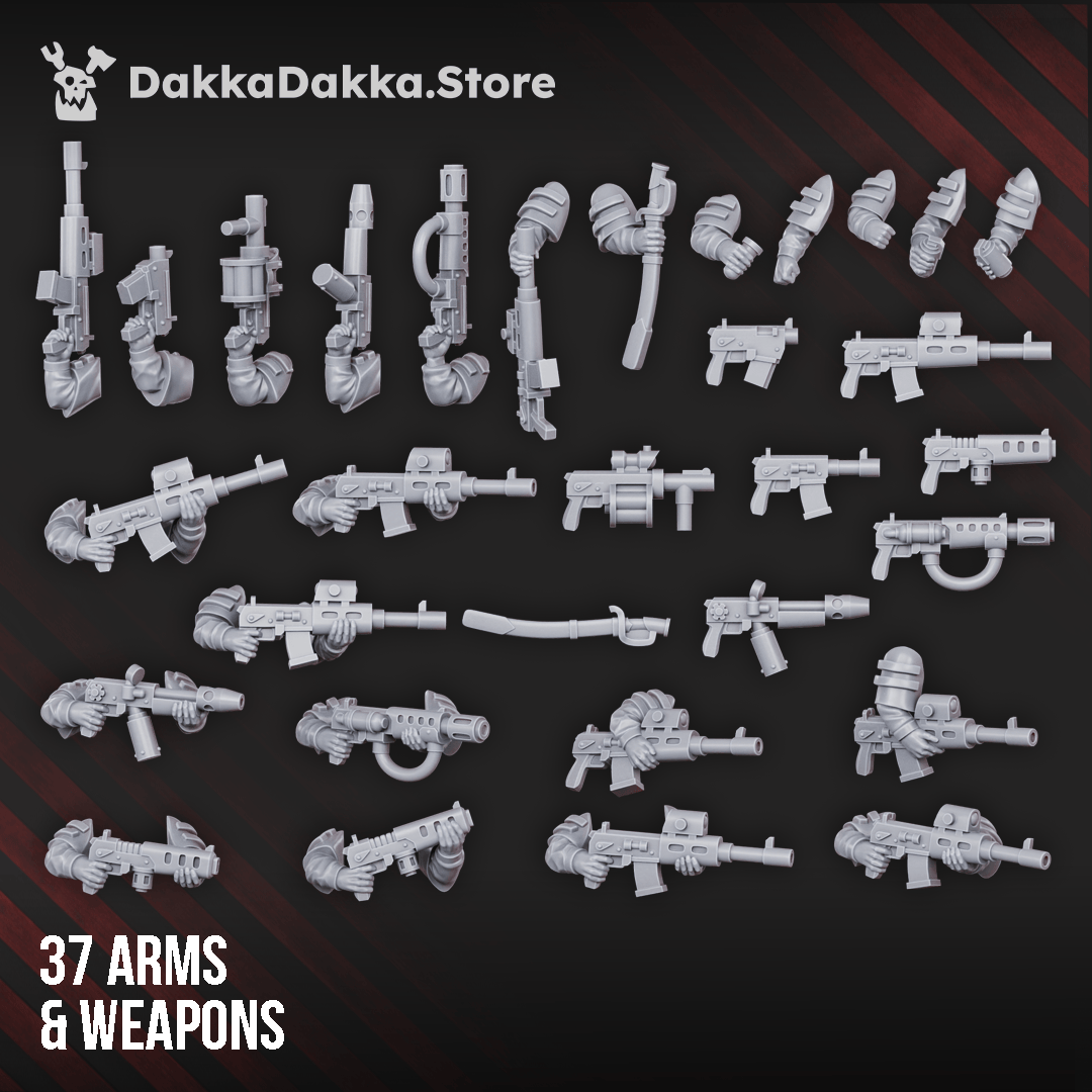 Tabletop Terrain Miniature The Alcat Rats Infantry Squad (build kit)