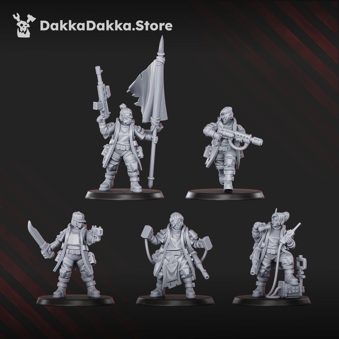 Tabletop Terrain Miniature The Alcat Rats Masters Squad (x5)
