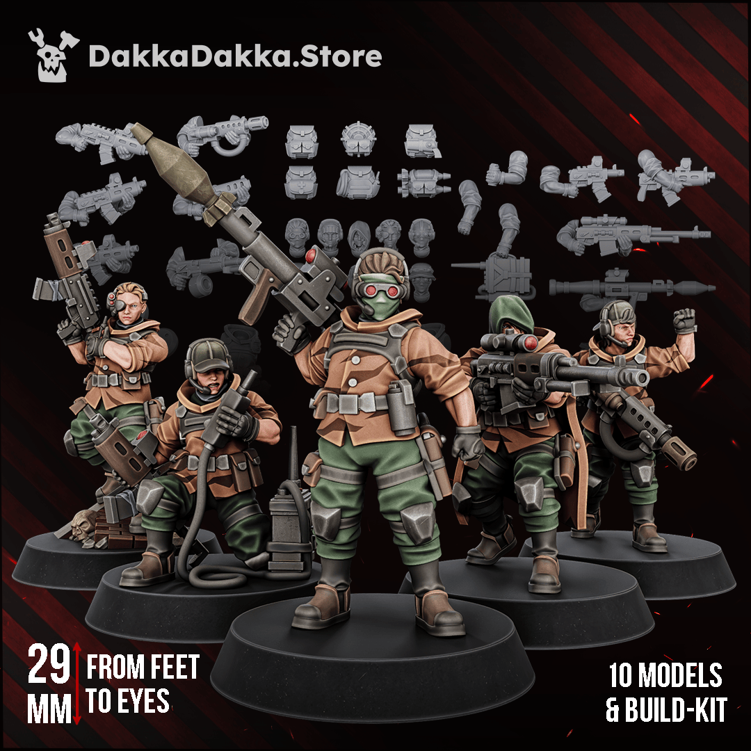 Tabletop Terrain Miniature The Alcat Rats Veterans Brigade (complete kit)
