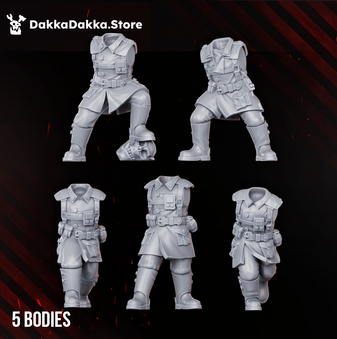 Tabletop Terrain Miniature The Doomsday Infantry Squad (build kit)