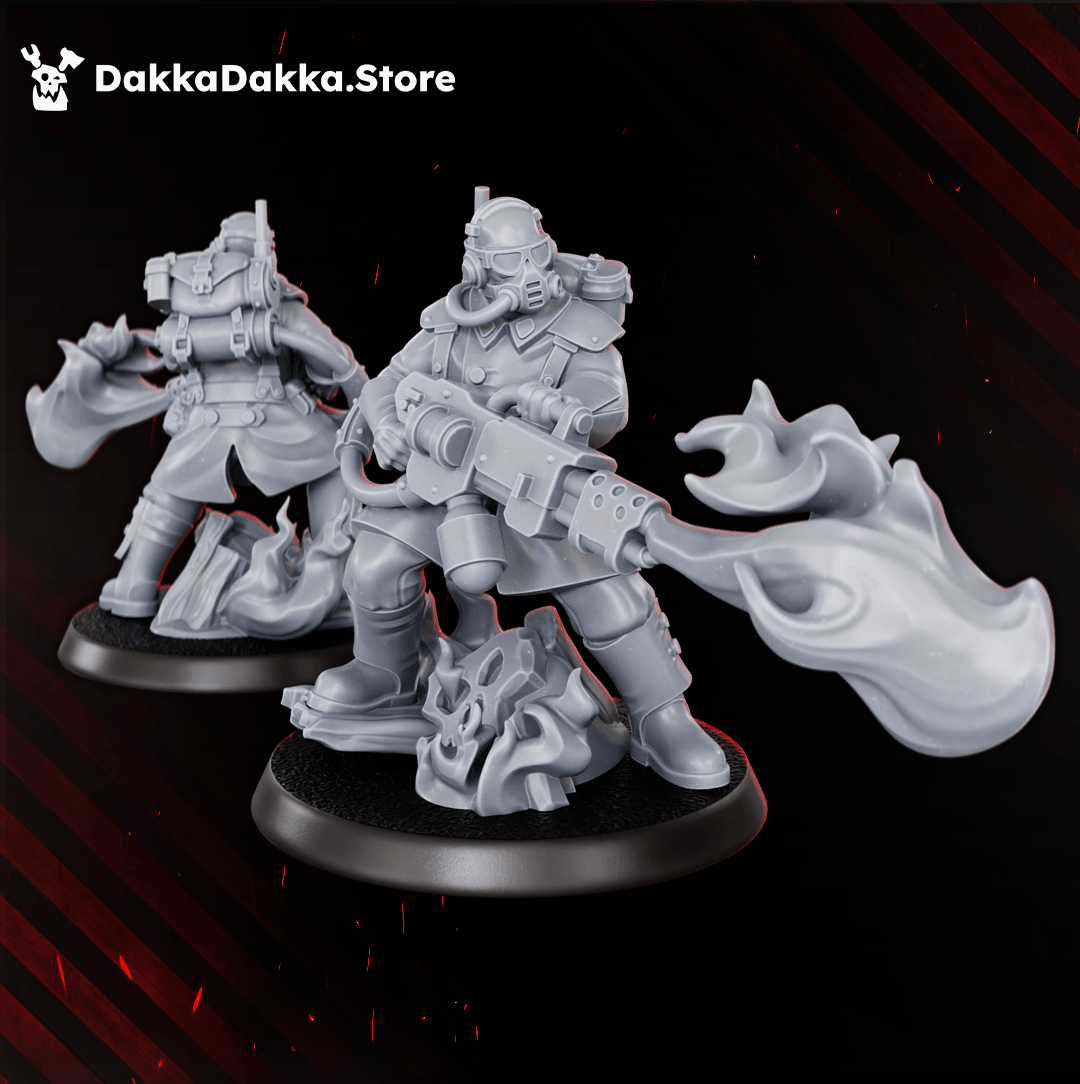 Tabletop Terrain Miniature The Doomsday Infantry Squad (x10)