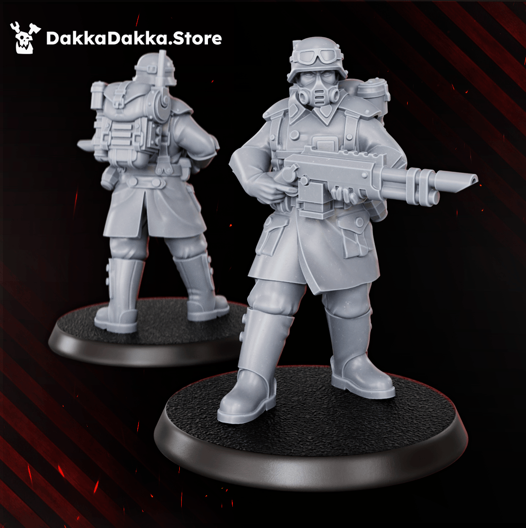 Tabletop Terrain Miniature The Doomsday Infantry Squad (x10)