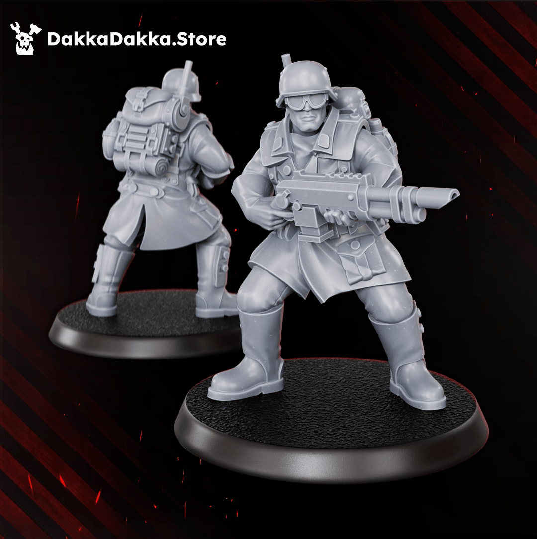 Tabletop Terrain Miniature The Doomsday Infantry Squad (x10)