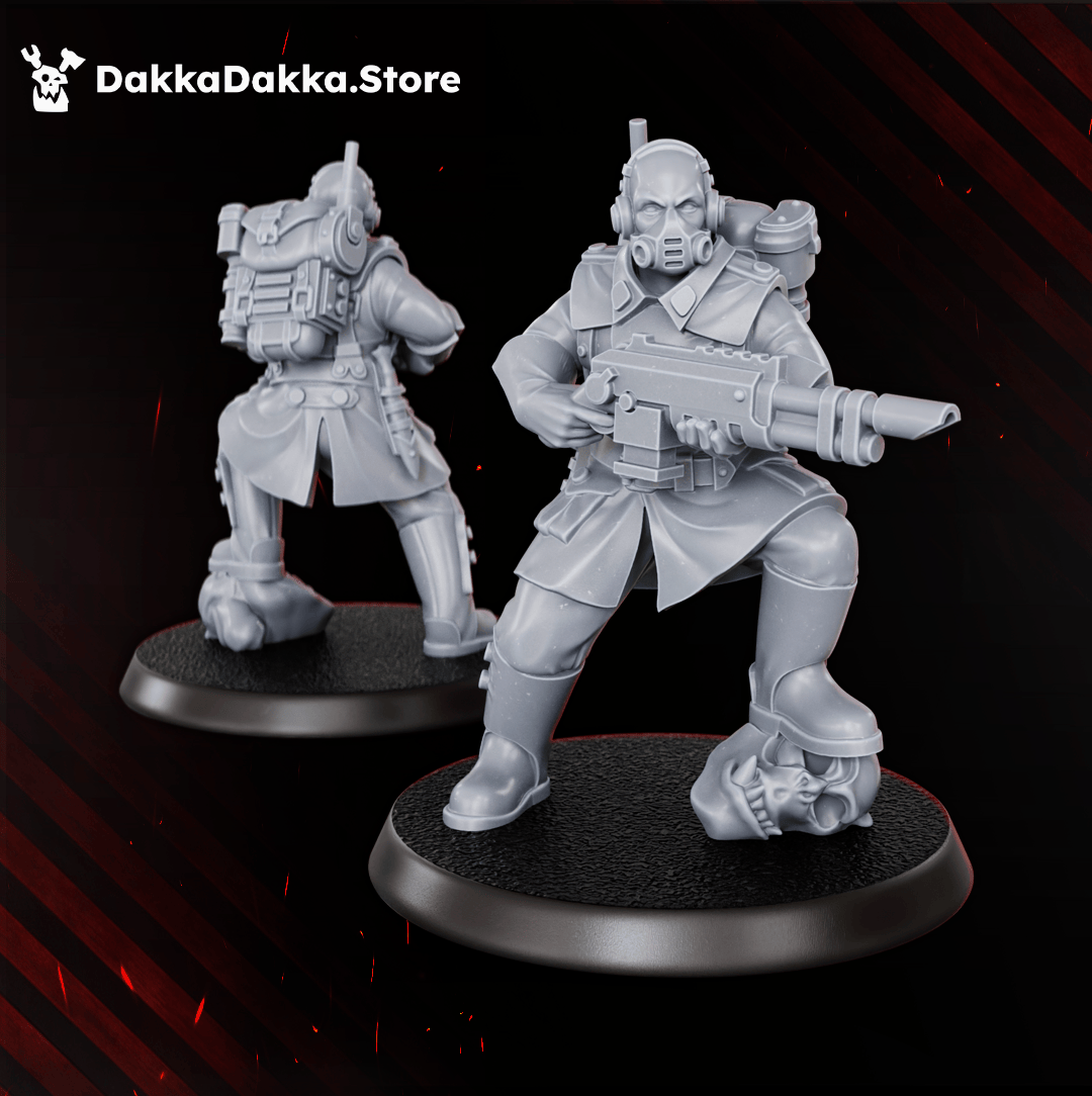 Tabletop Terrain Miniature The Doomsday Infantry Squad (x10)