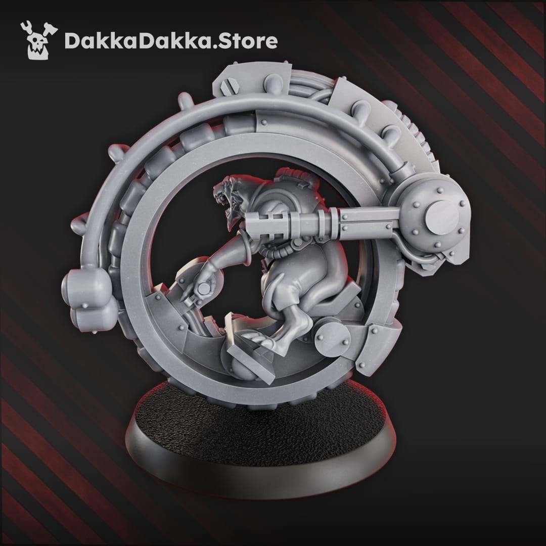 Tabletop Terrain Miniature The Miner Rat Bikers