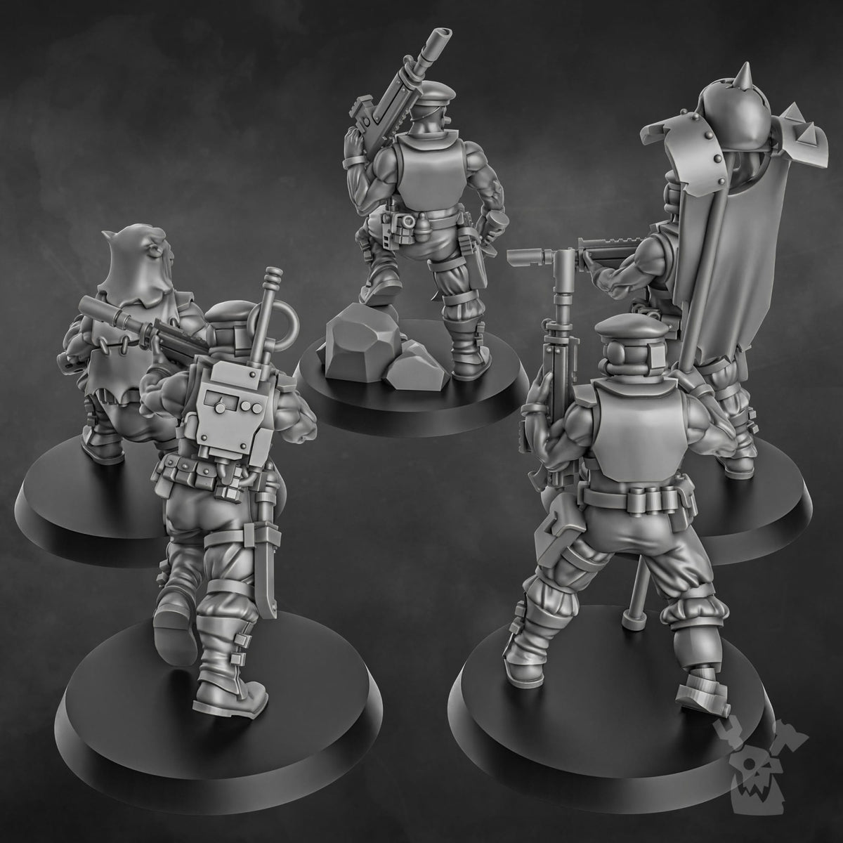 Tabletop Terrain Miniature The Ork Slayers Squad (build kit)