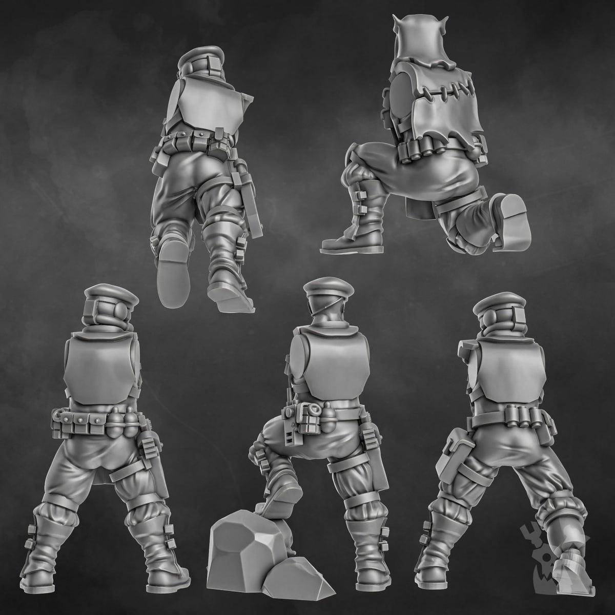 Tabletop Terrain Miniature The Ork Slayers Squad (build kit)