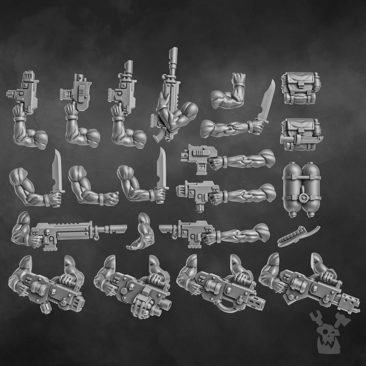 Tabletop Terrain Miniature The Ork Slayers Squad (build kit)
