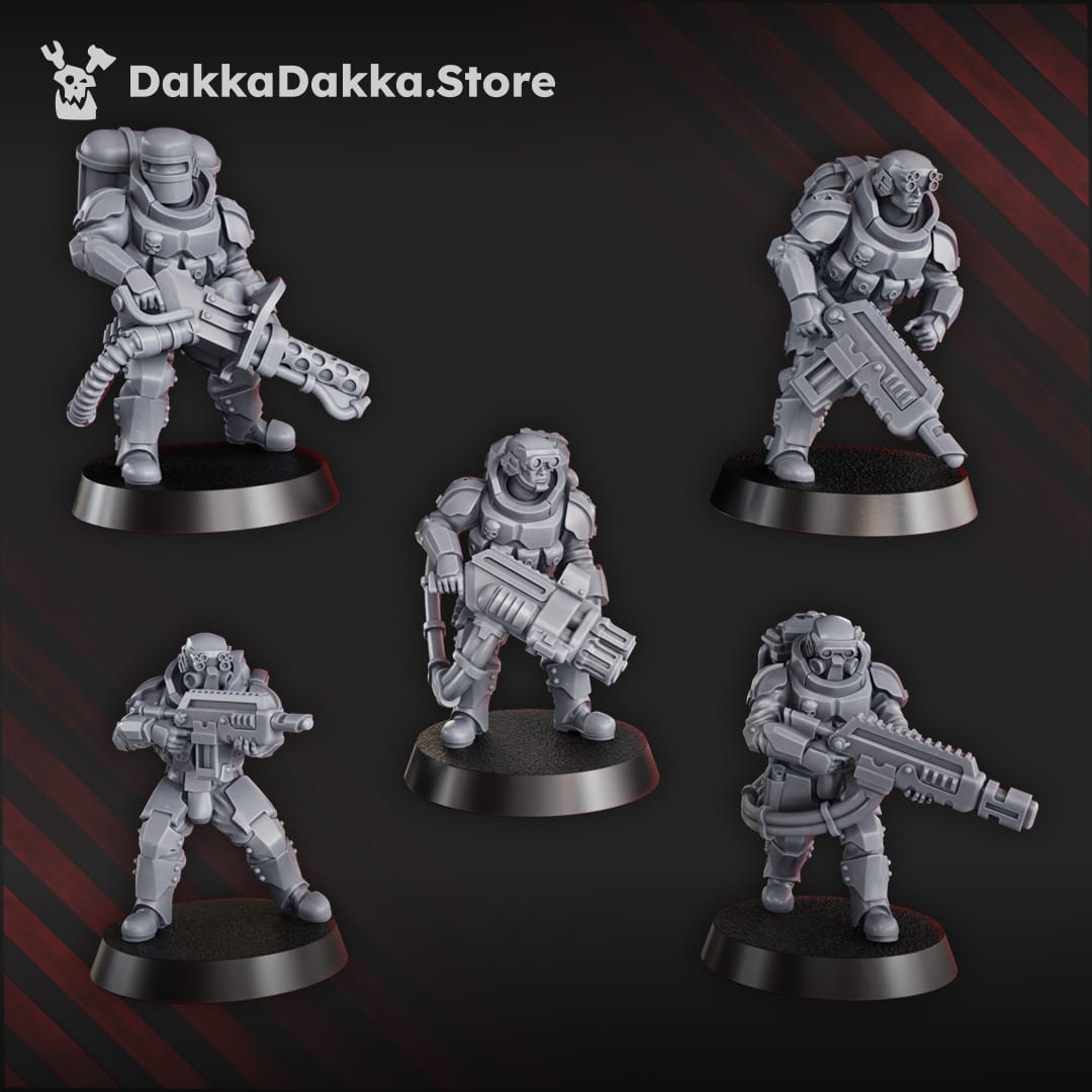 Tabletop Terrain Miniature The Phaeton Tactical Squad (x10)