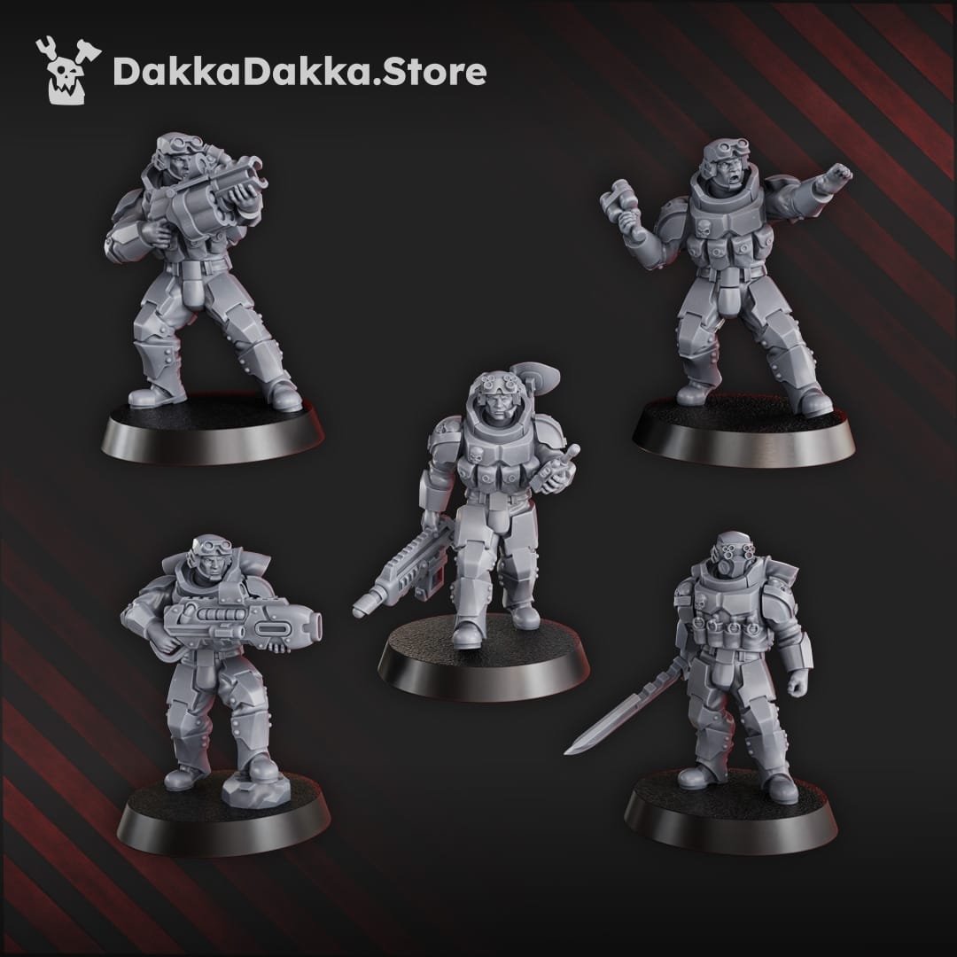 Tabletop Terrain Miniature The Phaeton Tactical Squad (x10)