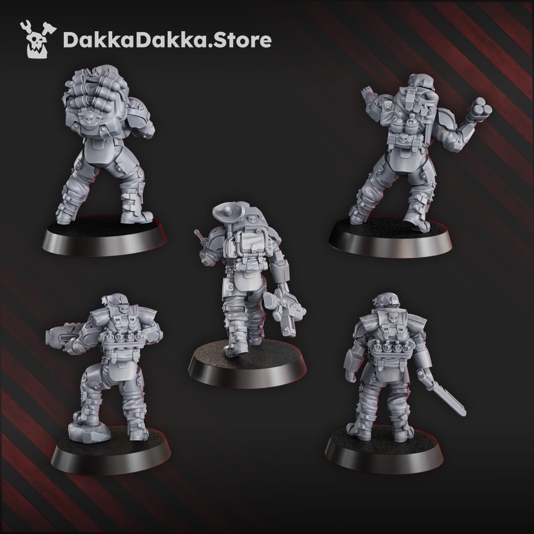 Tabletop Terrain Miniature The Phaeton Tactical Squad (x10)