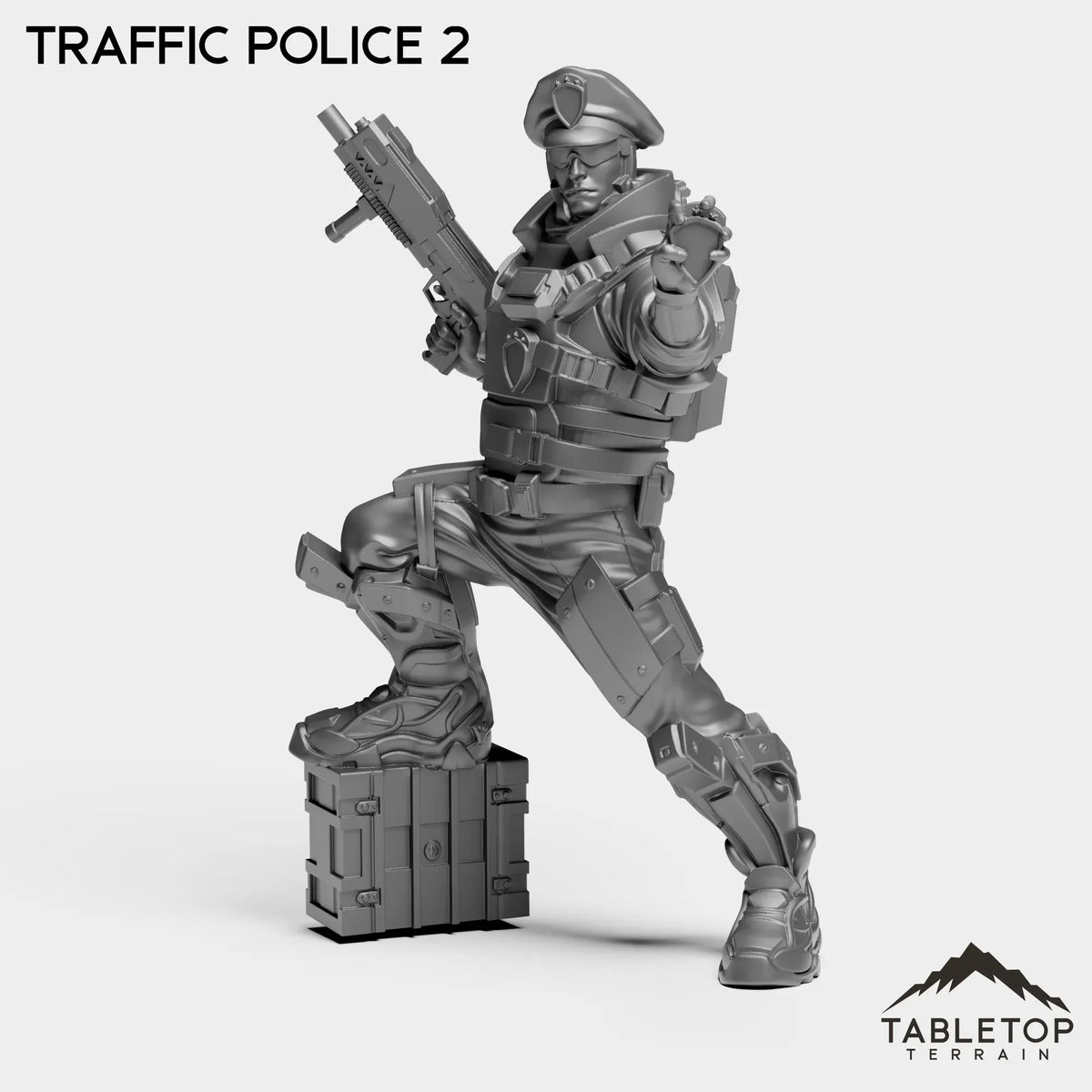 Tabletop Terrain Miniature Traffic Police 2 Traffic Police