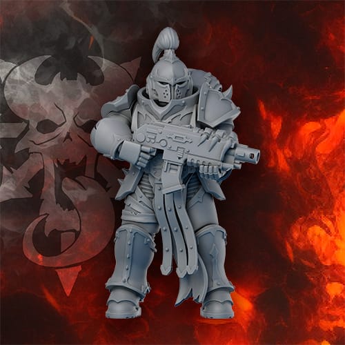 Tabletop Terrain Miniature Traitor Warrior (promo model for Legion Of Indivisible project)
