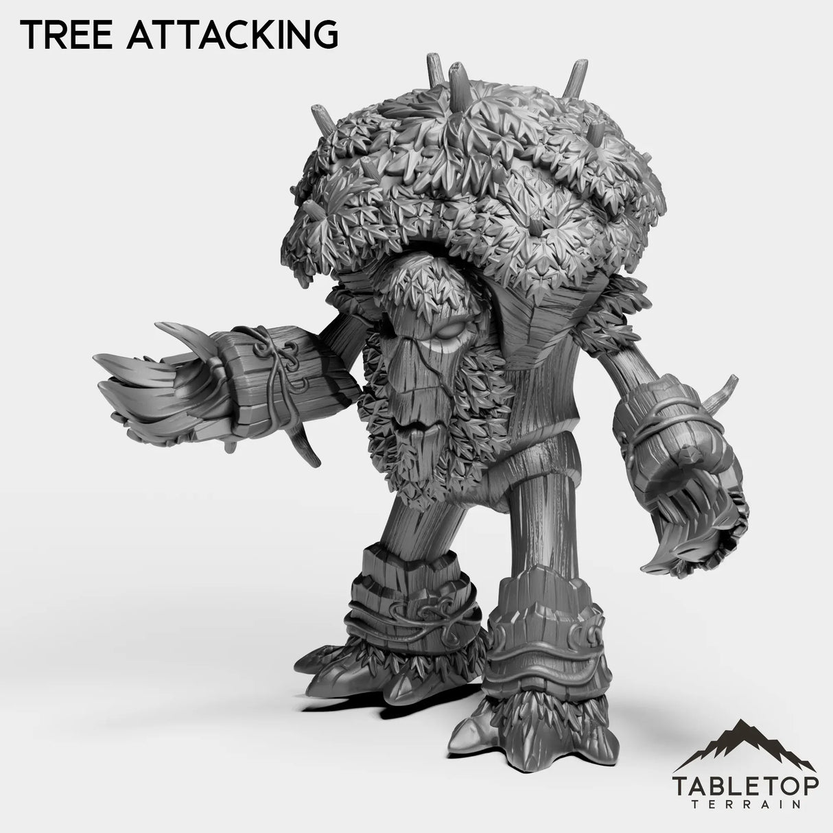 Tabletop Terrain Miniature Tree Attacking Troll Druid Forms